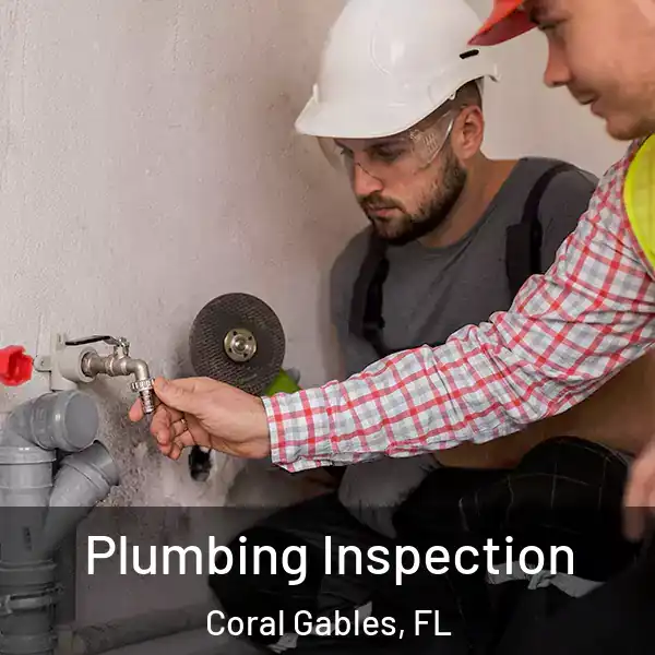  Plumbing Inspection Coral Gables, FL